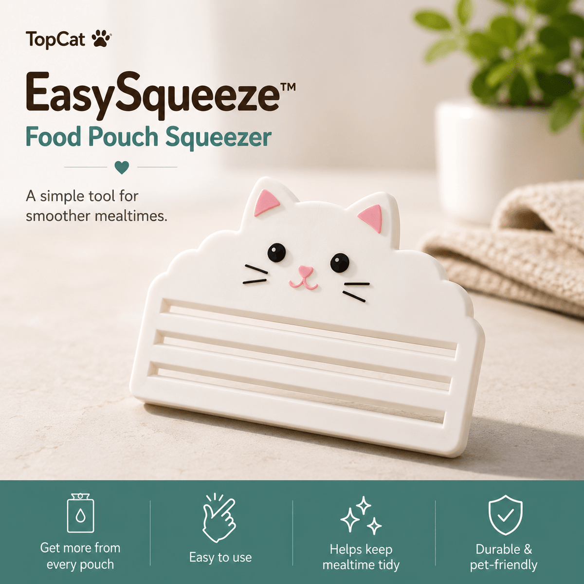 TopCat EasySqueeze™ Food Pouch Squeezer - TopCat.BG