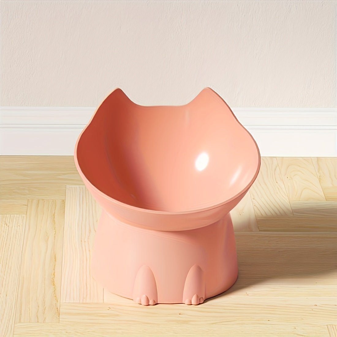 Plastic Long Ear Bowl for Cats and Dogs - Ergonomic Design with High Stability, Durable & Easy - Clean, No Assembly Required, Ideal for Indoor/Outdoor Use - TopCat.BG